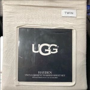 Ugg oatmeal twin sheet set
